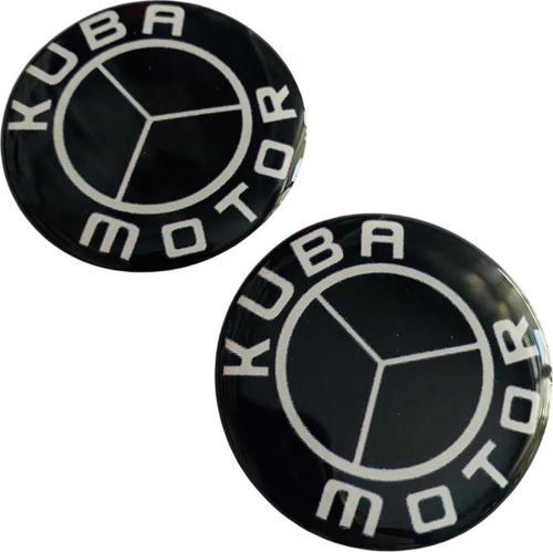 Kuba Logo Damla Etiket 5X5CM 2Li Siyah
