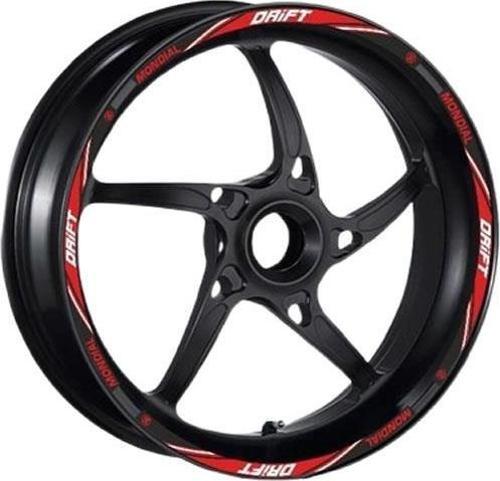 Mondial Drift 125L Jant Şeridi 1Set Kırmızı