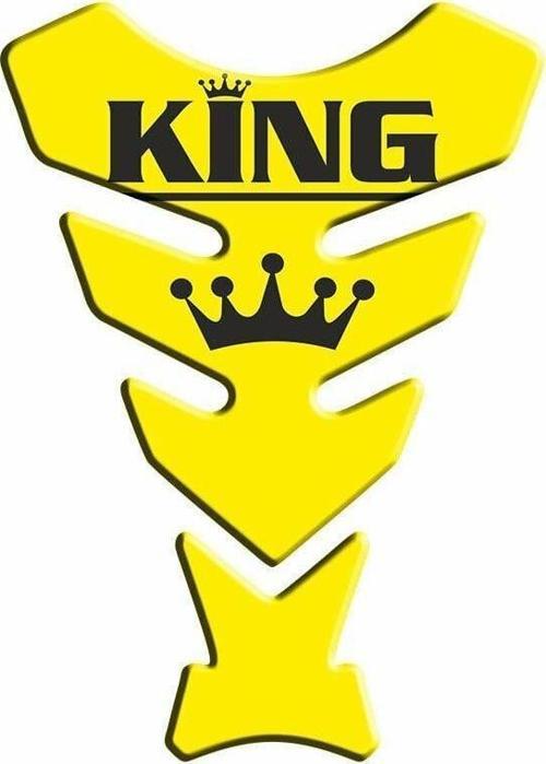 Universal Motosiklet Tank Pad Sarı King