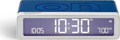 x Pantone Flip Klasik Şarj Edilebilir Alarm Saat Mavi