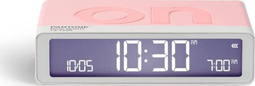 x Pantone Flip Klasik Şarj Edilebilir Alarm Saat Pembe