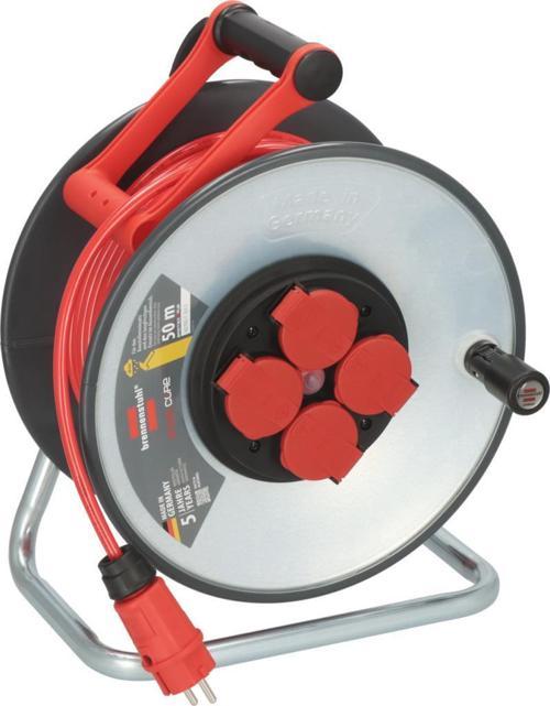 Brennenstuhl ProfessionalLINE SteelCore Serisi Bremaxx IP44 Lisanslı 5 Yıl Garantili IP44 Lisanslı Çelik Tambur 50 Metre