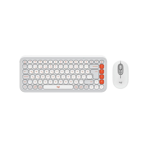 Pop Icon Combo 920-013076 Beyaz Kablosuz Klavye Mouse Seti