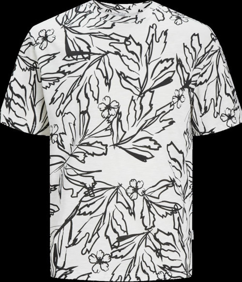 JORLAFAYETTE AOP TEE SS CREW NECK LN