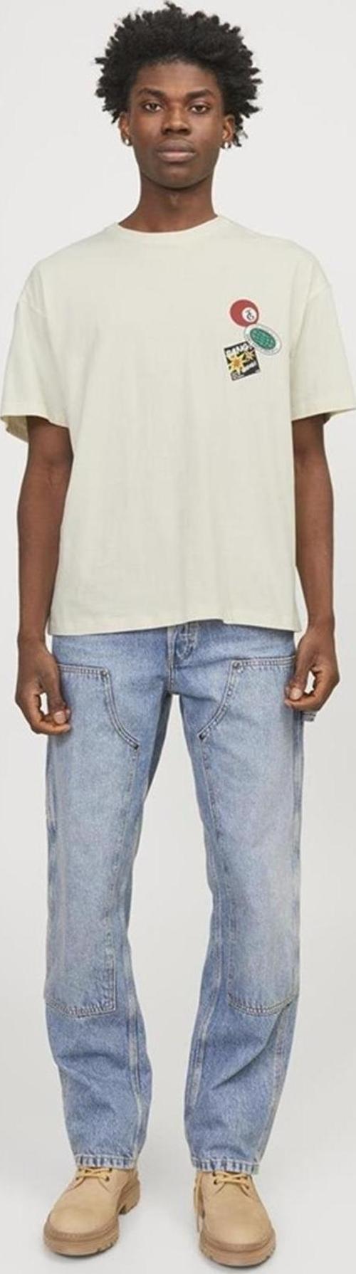 JORDECAL TEE SS CREW NECK TG LN12254175 KREM