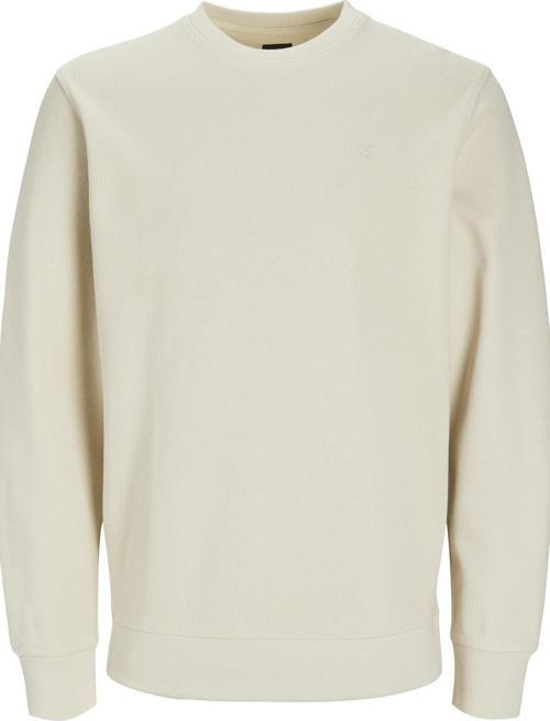 JPRBLAROWAN STRUCTURED SWEAT CREW NECK KREM12259351