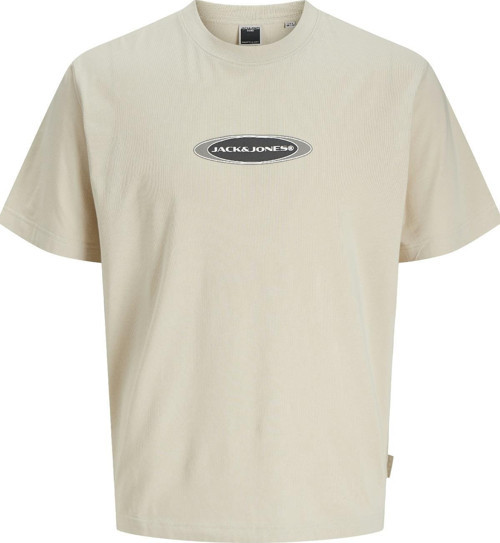JCOPACER BRANDING PRINT TEE SS CREW NECK KREM