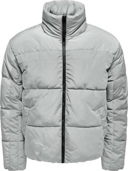 ONSEVERETT PUFFER JACKET OTW açık gri