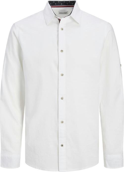 JJPIERRE SLUB DETAIL SHIRT LS BEYAZ
