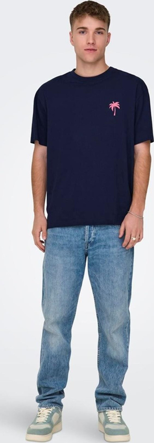 ONSMERVYN LIFE RLX SUMMER SS TEE 22029519 LACİVERT