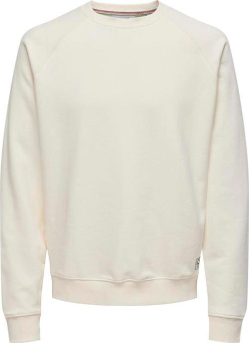 ONSMICHI LIFE REG CREW NECK SWEAT KREM 22030618
