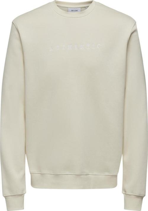 ONSCONNOR AUTHENTIC REG CREW NECK SWEAT KREM 22030625