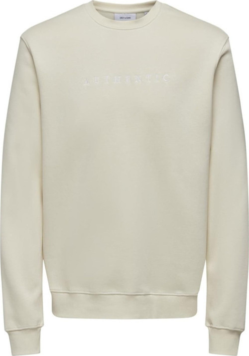 ONSCONNOR AUTHENTIC REG CREW NECK SWEAT KREM 22030625