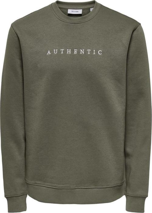 ONSCONNOR AUTHENTIC REG CREW NECK SWEAT HAKİ 22030625