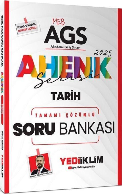 2025 MEB AGS Ahenk Serisi Tarih Tamamı Çözümlü Soru Bankası Yediiklim Yayınları