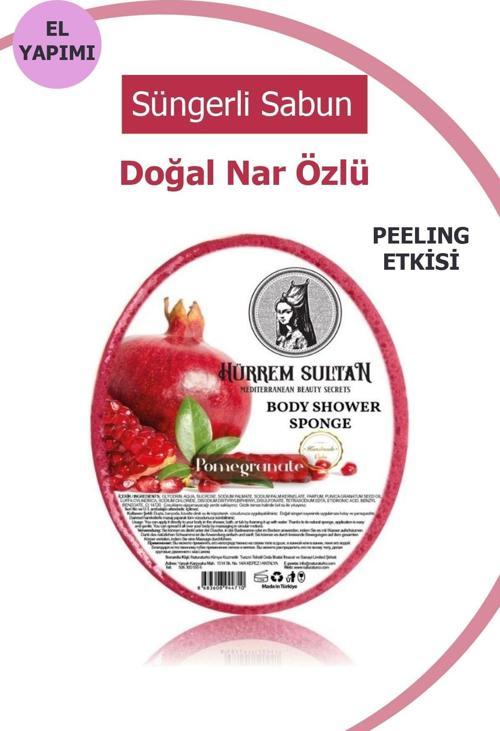 Sultan Doğal Nar Özlü Süngerli Sabun 130 Gr