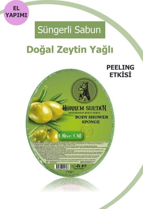 Sultan Doğal Zeytin Yağlı Süngerli Sabun 130 Gr