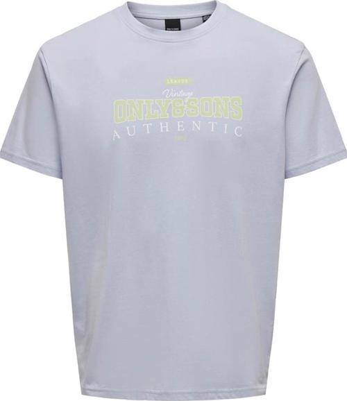 ONSMAX LIFE LOGO SS TEE 22029434 MAVİ