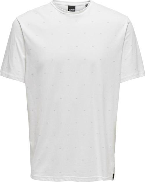 ONSMYRON LIFE REG SS DITSY TEE CS 22029480 P.BEYAZ