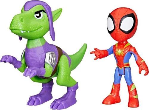 and His Amazing Friends Dino Webs Figürler Spidey & Goblin Raptor