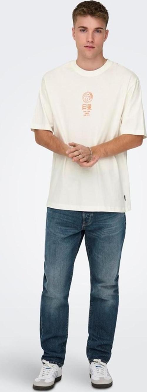 ONSMALIK LIFE RLX SS TEE 22029484 P.BEYAZ