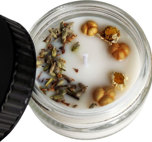 Lavanta, Üzerlik Ve Papatyalı Soya Mum 100 Gr.