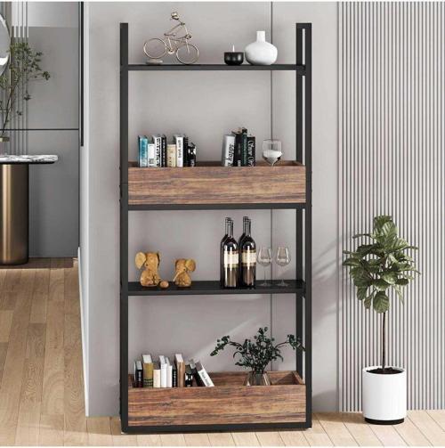 Tasarım 4 Raflı Dekoratif Kitaplık Modeli