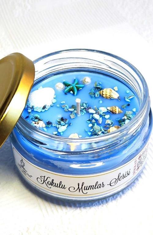 Deniz Konseptli Kokulu Mum 300 Gr.