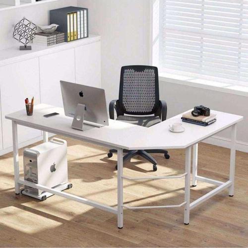 Tasarım Beyaz L Model Çalışma Masası