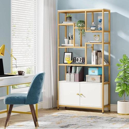Tasarım Dolaplı Gold Kitaplık