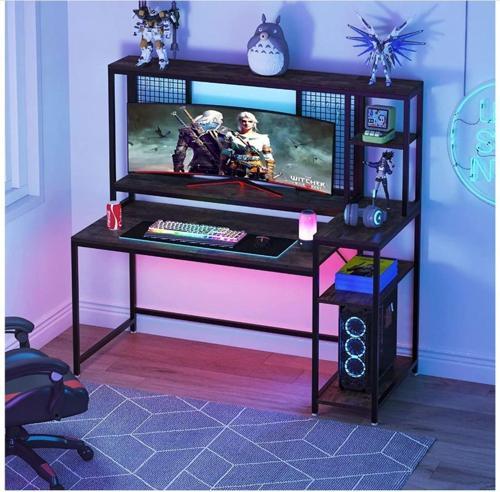 Tasarım Monitör Raflı Çalışma Masası