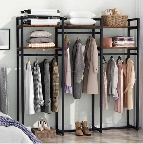 Tasarım 3 Bölmeli Açık Gardırop Modeli