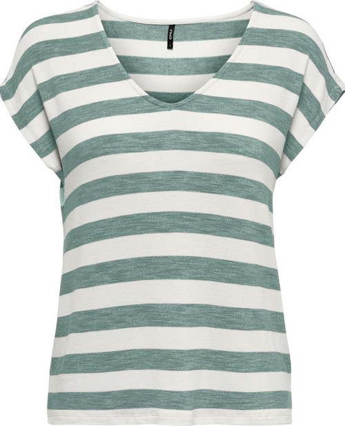 Onllira Life S/S V-Neck Top Jrs Noos 15252103 Yeşil
