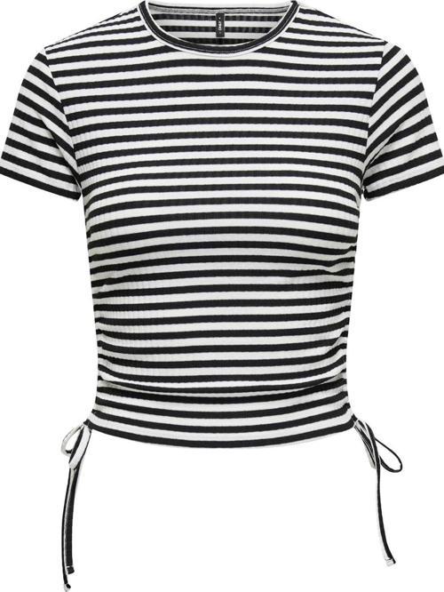 ONLWENDY S/S RUCHING TOP JRS 15284982 SİYAH