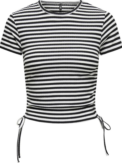 ONLWENDY S/S RUCHING TOP JRS 15284982 SİYAH