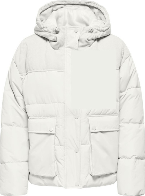 ONLSADIE CORD MIX PUFFER CC OTW BEYAZ