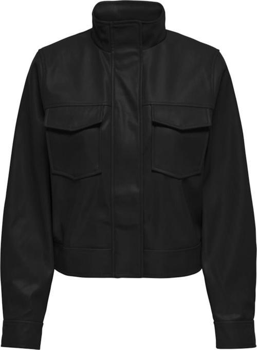 ONLAMBER FAUX LEATHER JACKET CC OTW SİYAH15322014