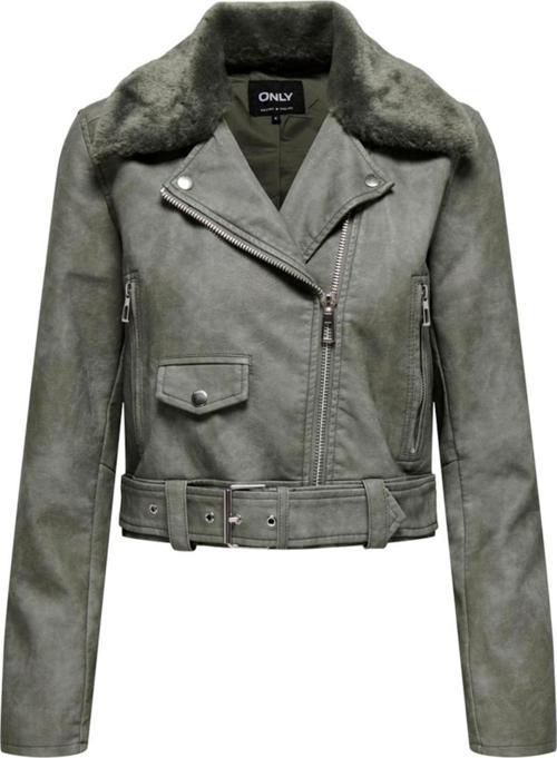ONLMACY WASHED BIKER CC OTW YEŞİL15322399