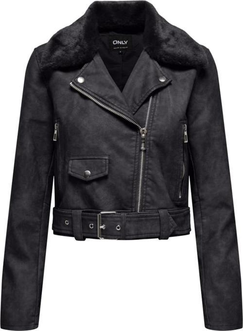 ONLMACY WASHED BIKER CC OTW ANTRASİT15322399