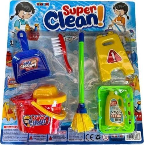 Çocuklar için Oyuncak Temizlik Oyun Seti 7 Parça