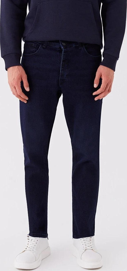 Regular Fit Lacivert Likralı Erkek Kot Pantolon-6472