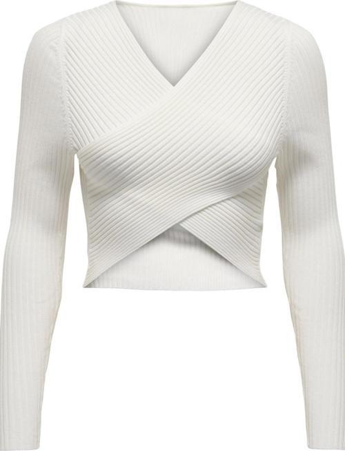 ONLMELINA LS WRAP V-NECK REVERSE KNT 15309066 TAŞ