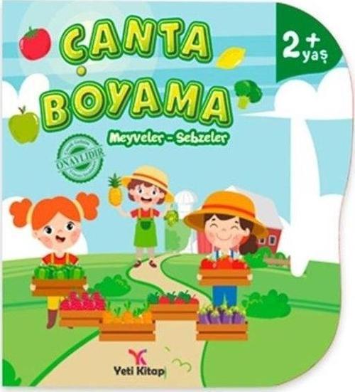 Çanta Boyama - Meyveler Sebzeler 2+ Yaş