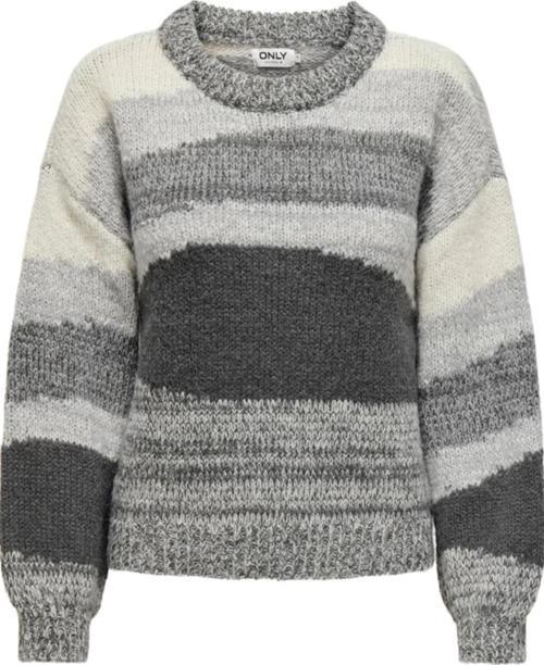 ONLJENNY LIFE LS O-NECK KNT GRİ 15327620