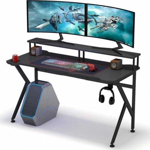 Tasarım Monitör Raflı Askılıklı Oyuncu Masası