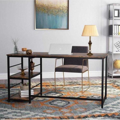 Tasarım Raflı Modern Çalışma Masası