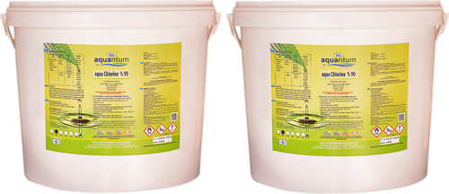 2 ADET Aquantum 10 Kg (20 KG) %90 Aktif Granül Klor - %90 Chlorine Granular-ToptancıyızBiz