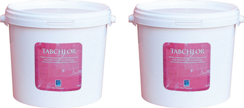 2 ADET Gemaş TABCHLOR 10 KG (20 KG) %90 Tablet Klor - %90 Chlorine Tablets - Stabilize Triklor Tableti 200 gr-ToptancıyızBiz