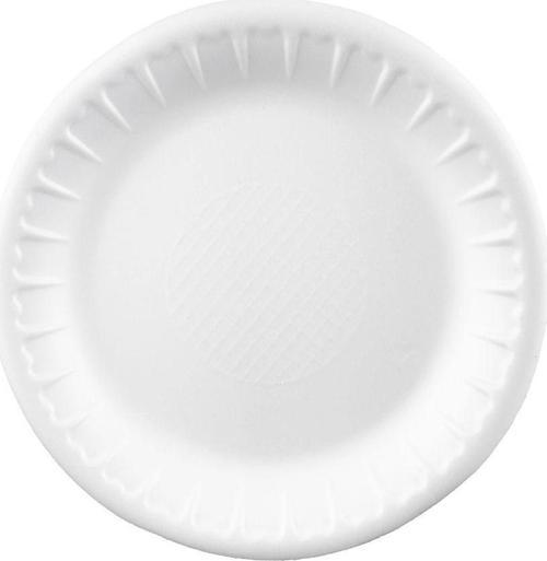 Köpük Tabak Yuvarlak Küçük Boy 25 Adet Çap:17Cm