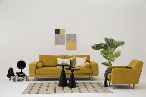 Bima Koltuk Takımı(3+1) Sarı